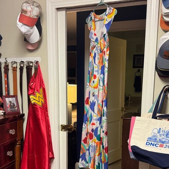 Oliphant Vibrant Multicolor Maxi Dress